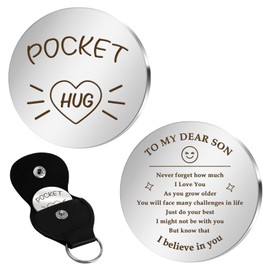 Stocking Fillers Kids Pocket Hug Gift Son Gifts from Mum Back to School First Day at School Gifts Sobriety Gifts Good Luck Gifts Son Birthday Gifts 21st Birthday Gifts for Son Adult Son Keyring