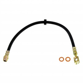 KarParts360 For Volkswagen Beetle 1998-2010 Brake Hydraulic Hose | Black | Treated Steel End 1 and 2 | Flexible Hose | 17.13 Inches Axis 1 Length | Replacement For 1J0611701