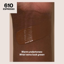 Revlon Liquid Foundation, ColorStay Face Makeup for Combination & Oily Skin, SPF 15, Medium-Full Coverage with Matte Finish, Espresso (610), 1.0 oz