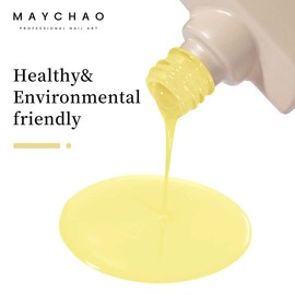 MAYCHAO 15ML Yellow Gel Nail Polish 1Pc Bright Yellow Gel Polish Soak Off UV LED Nail Gel Polish Nail Art Starter Manicure Salon DIY at Home, 0.5 OZ