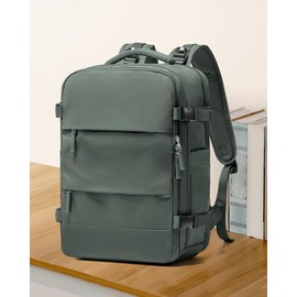 coowoz Travel Backpack For Women Men,Carry On Backpack,Hiking Backpack Waterproof Outdoor Sports Rucksack Casual Daypack Travel Essentials(Olive Green)