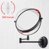 gotonovo Wall Mounted Magnifying Mirror Pivoting Arm Double Sided Swivel