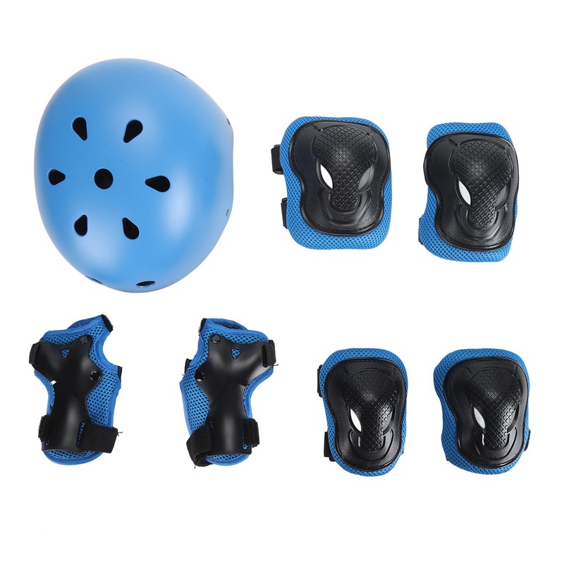 Helmet Knee Pad Adjustable Comfortable Protective Kids Sport Gear Set