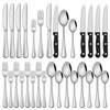 24-Piece Silverware Set with Steak Knives,Flatware Set Service for 4