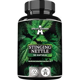 Brennnessel 500g - Hohe Stärke Extrakt DER 4:1, 90 Vegane Kapseln, 3 Monate Versorgung, pflanzliche Ergänzung unterstützt Herz-Kreislauf-Gesundheit - von Apollo's Hegemony