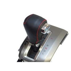 Tricolor EX 1BK3H25B1B1R Freed Spike Step Wagon CR-V Black Leather x Red Stitching DIY Shift Knob Genuine Leather Replacement Kit