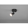 Reality Leuchten Paris R80911032 Wall Spotlight Metal Black Matt Exclusive