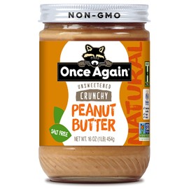 Once Again - Natural Old Fashioned Peanut Butter Crunchy No Salt - 16 oz.