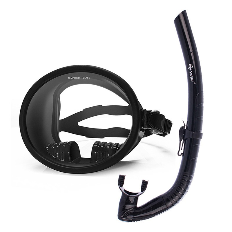 180° Panoramic Wide View Anti-Fog Scuba Diving Mask with Snorkel