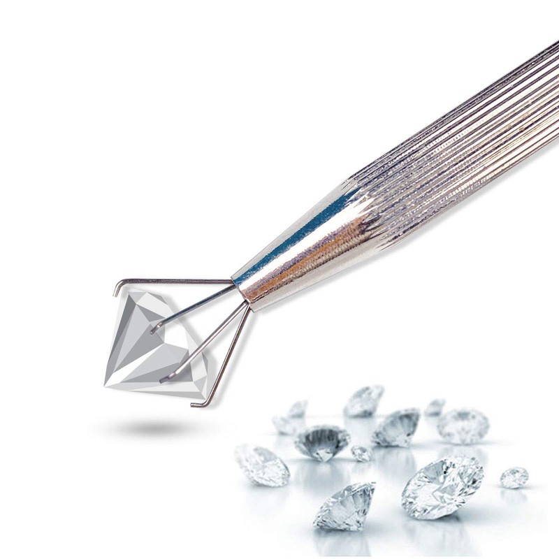 TANJIN Jewelry Gemstone Pick Up Holder Tool 4 Prongs Diamond