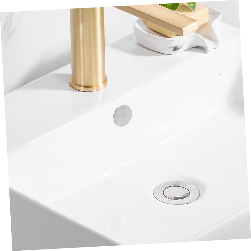 TEHAUX Stainless Steel Overflow Cover for Bathroom Sink Decorative Trim