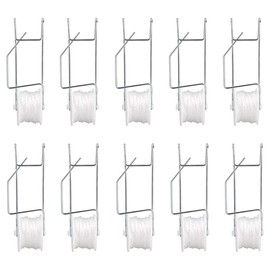 Pack of 10 Tomato Trellis Roller Hooks Tomato Support Hooks Plant Roller Hooks with 15 m String Plant Cages Support Roll Hooks Plants Fruit