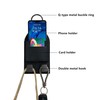 Car Seat Headrest Hooks with Phone Holder,Storage Pouch with Hook