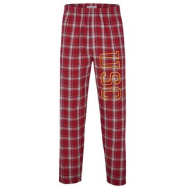 boxercraft Mens University of Southern California Casual Pajama Bottom, Heritage Garnet Plaid, X-Large