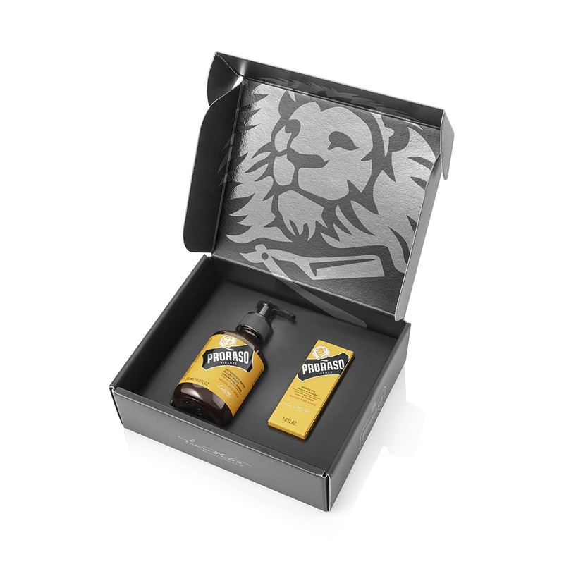 Proraso Beard Care Kit for Men, Beard Wash & Oil