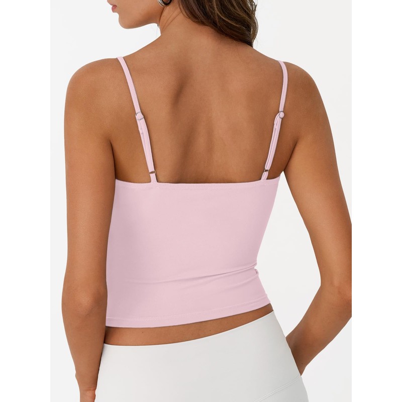 Trendy Queen Womens Double Lined Adjustable Spaghetti Strap Tank Tops