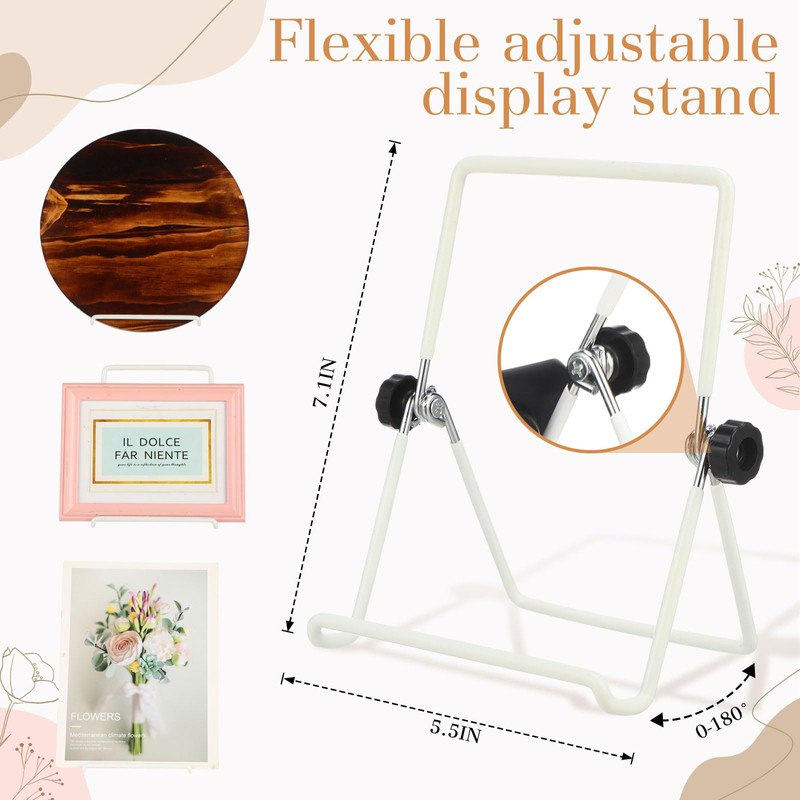 Kenning 24 Pack Adjustable Plate Stands for Display 7.1 Inch