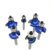 Sinoprotools Roundover Router Bits,6pcs Edge Forming Router Bit Set,Corner Rounding