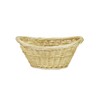 Small oval natural willow heavy rimmed laundry basket (UW-8802A)