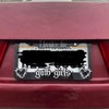 2X Black License Plate Frame Decorative License Brake for Goth