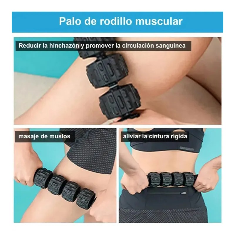 Kit 5 Piezas Recuperación Muscular Foam Roller Masaje