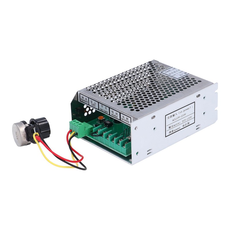 PWM DC Motor Speed Controller AC110‑220V Input DC0‑100V Output Aluminum