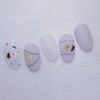 Gingerbread Winter Garden Handmade Nail Tips - Coffin Midi /
