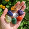 SigMntun Polished Chakra Stone Set - 7 Pcs Handpicked Natural