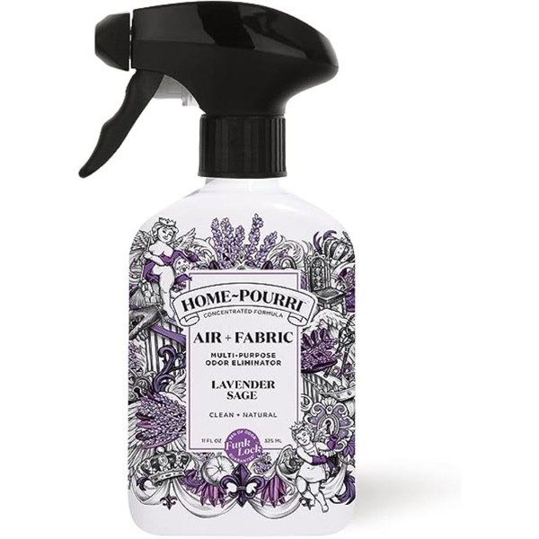 Home-Pourri Air + Fabric Multi-Purpose Odor Eliminator, Lavender Sage, 11 Fl Oz