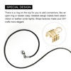 uxcell 200Pcs Fold Over Cord Ends, 5x7.5mm Terminators Crimp End