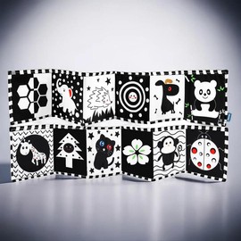 High Contrast Soft Cloth Book, Can Be Bitten and Tear Not Rotten Paper Toy, Baby Cognitive Learning Supplies, Summer Leisure Activity Props, Preschool Learning Book, Toddler Busy Book