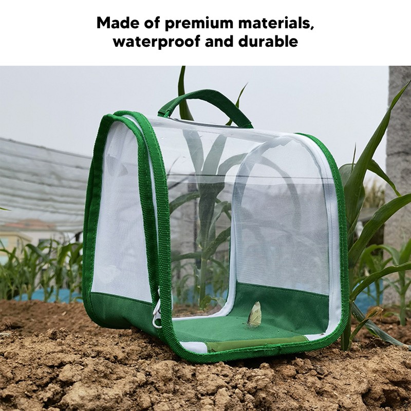 Insect Habitat Cage 360 Degree Full Transparent Portable Folding Insect