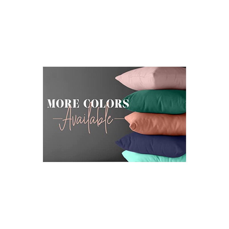 Elegant Comfort 4-Pack Solid Pillowcases 1500 Thread Count Egyptian Quality