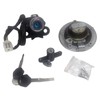 RAYANA Ignition Switch+Gas Fuel Tank Cap+Seat Lock+Keys Compatible for Kawasaki