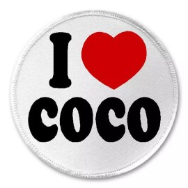 Unbranded I Love Coco - 3" Sew / Iron On Patch Nickname Pet Gift Present Cute Love Pet