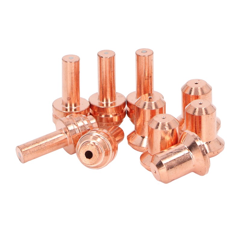 10Pcs Nozzle Electrode Kit Brass 176655 Electrode 176656 Nozzle Tip