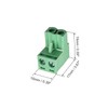 Willwewon 20pcs 2Pin 5.08mm Spacing Pluggable PCB Angle Screw Connector
