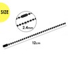 NYANDELMO 100pcs DIY Ball Chain Keychain Accessories Handmade (12cm Diameter