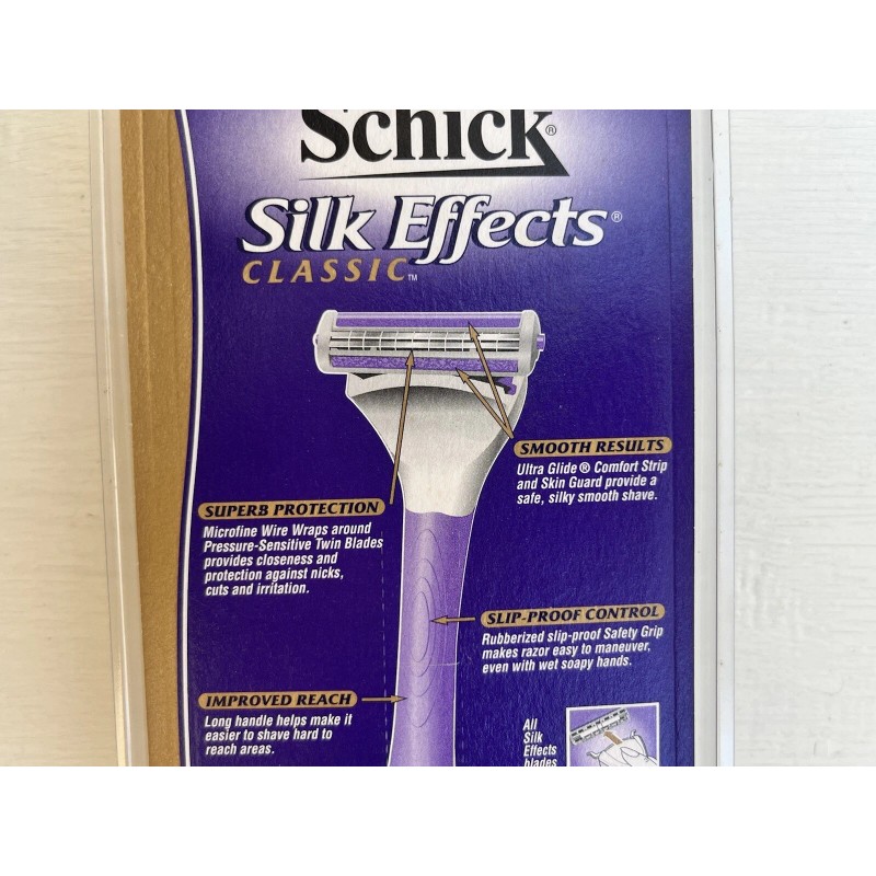 Schick Silk Effects Classic Razor and Shower Holder Vintage 2000