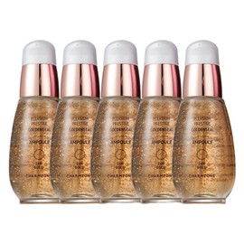 Charmzone Golden Seal 24K Pure Gold Whitening + Anti-Wrinkle Ampoule 30ml x 5 / 참존 골든실 24K 순금 미백+주름 앰플 30ml 5개
