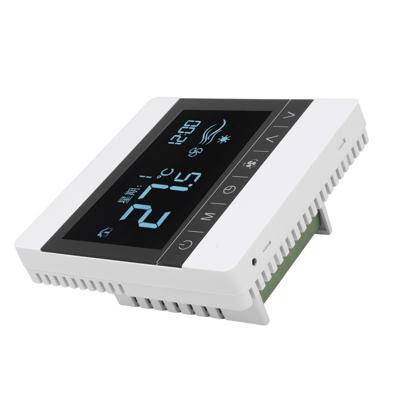 AC220V Touch Screen Thermostat WallHanging Stove Temperature Controller for Water/Floor