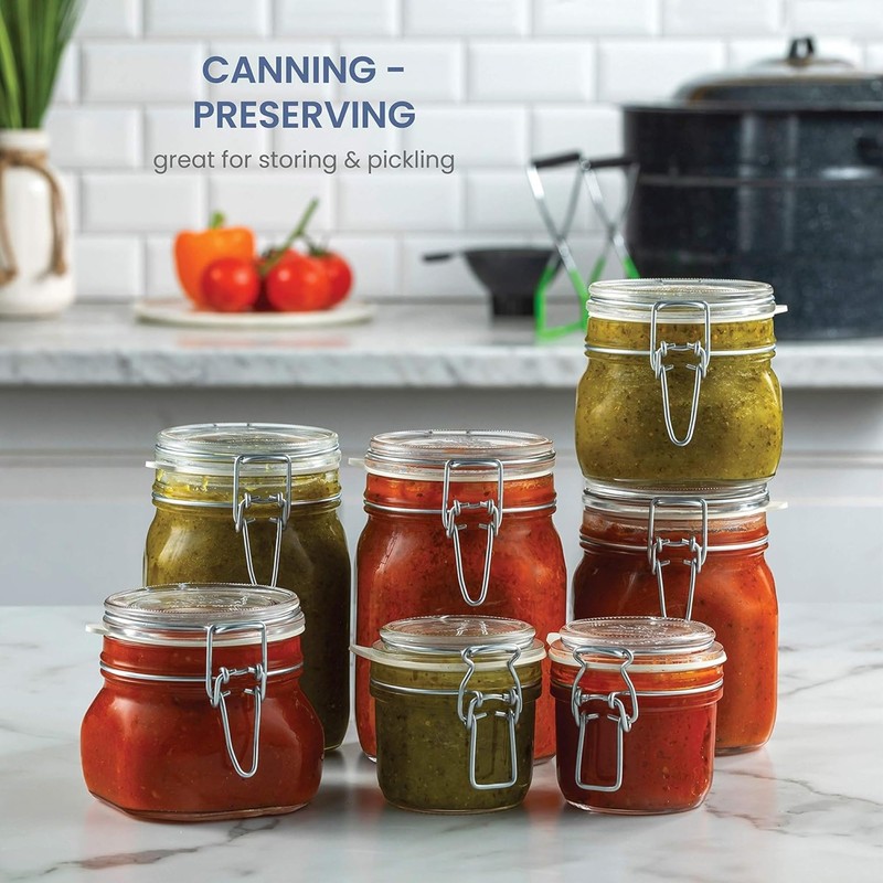 Bormioli Rocco Fido, 2 Pack, 33.75 Oz. Food Storage Glass