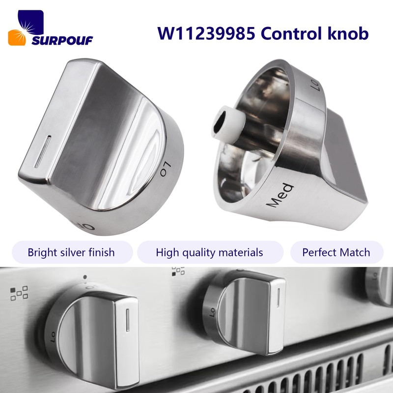 W11239985 Control Knob w10850015 Compatible With Whirlpool Gas Ranges Replace