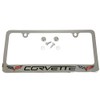 Corvette 2005-13 License Plate Frame/Bezel - C6 Logo Chrome