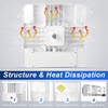 150W LED Canopy Light, 21000LM 5700K, Surface Mount LED Gas