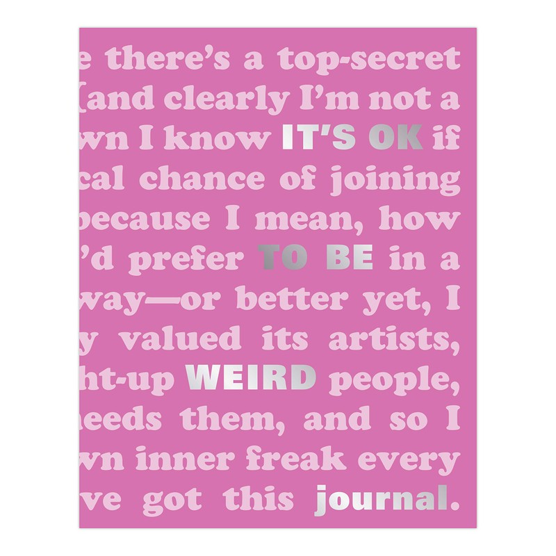 Knock Knock It's OK to Be Weird Journal