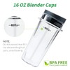 Blender cups Compatible with Ninja BL770 BL780 BL660,2 Pack 16oz