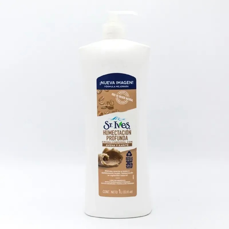 St. Ives Crema Corporal con Avena y Karité, Humectación Profunda,