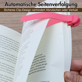 Automatic Bookmark, Personalised Bookmark, Silicone Bookmarks, Children, Nistarce Cute Intelligent Bookmark for Women Men Reading Lovers Pack of 3