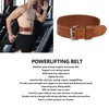 Weight Lifting Belt, 1 Layer Leather Double Prong Power Lifting